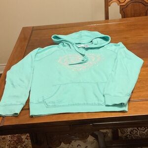Aeropostale Teal Hoodie with Heart Design